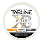 Tasline X8 Solid Elite braid spool, 60lb 2000m, PE 6, 0.422 mm diameter — white spool with printed Tasline label