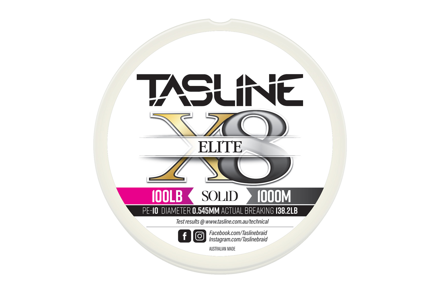 Tasline Elite White 100lb - Tasline