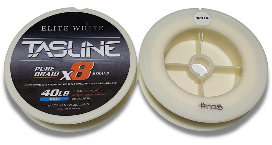 Tasline Elite White Pure Spectra PE 8-Strand Braided High Power